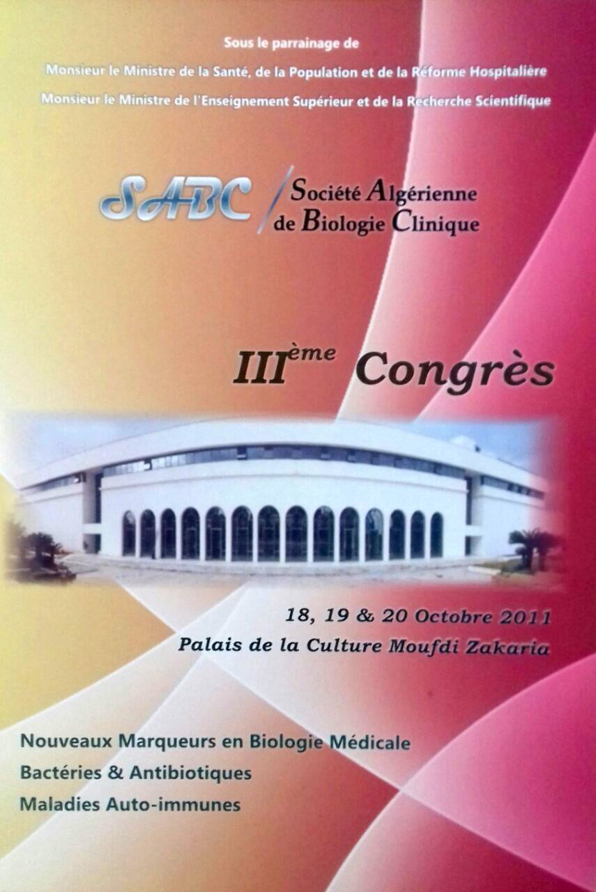 3ème Congrès de Biologie Clinique
