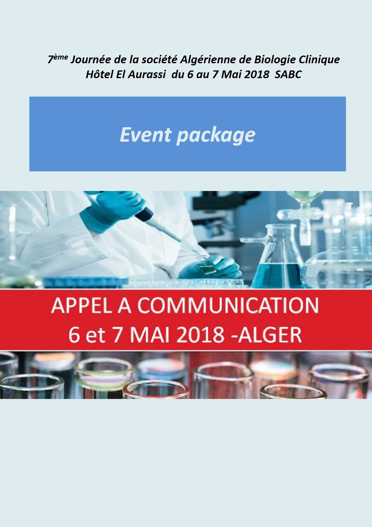 7ème Journée de la société Algérienne de Biologie Clinique